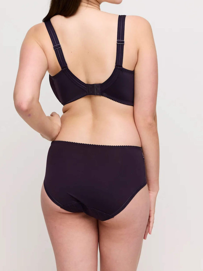 Prima Donna-Korkeavyötärö-Alushousu-Deauville-Amethyst Gem-Kuva takapuolelta.