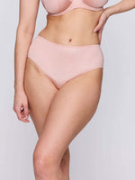 Prima Donna Twist-Vennera-Korkeavyötärö-Alushousu-Dusty Pink-kuva etupuolelta.
