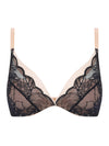 Chantelle-Midnight flowers-plunge rintaliivi-musta-tuotekuva.