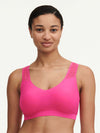 Chantelle-Softstretch-toppi-rintaliivi-fuchsia-kuva etupuolelta.