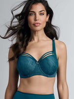 Marlies Dekkers-Dame de Paris-balconette rintaliivi-lagoon blue-kuva etupuolelta.