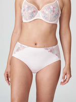 Prima Donna-Mohala-korkeavyötäröinen-alushousu-pastel pink-kuva etupuolelta.