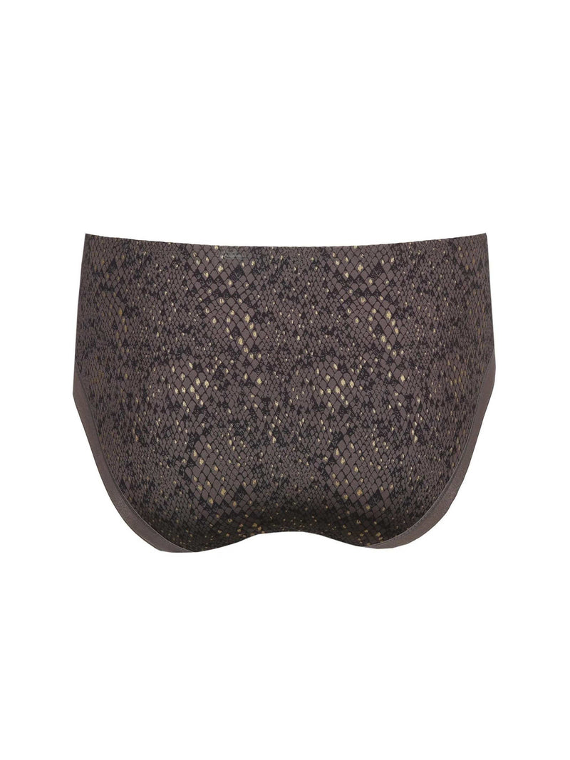 Prima Donna Twist-Villemin-korkeavyötärö alushousu-kitten grey-tuotekuva takaa.